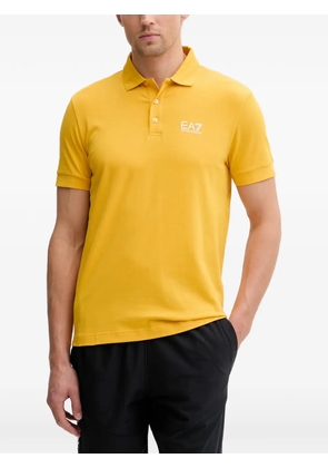 Ea7 Emporio Armani logo-print short-sleeve polo shirt - Yellow