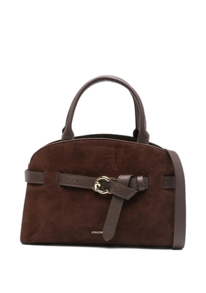 Coccinelle small Sabine suede tote bag - Brown