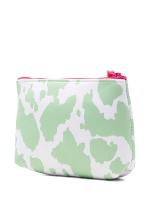 Marc Ellis Buby Pouch Cowboy cow-print logo-print clutch bag - Green