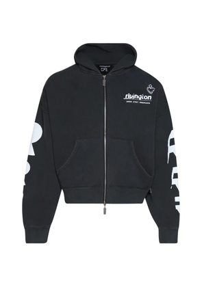 RIVINGTON ROI REBIS Membership Uso zip-up hoodie - Black