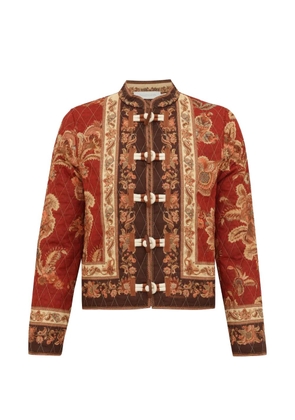 ZIMMERMANN Aster quilted floral-print bomber jacket - Red