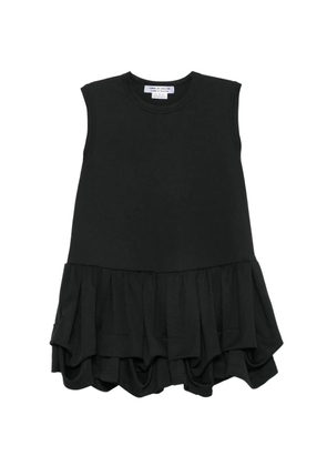 Comme Des Garçons Comme Des Garçons ruffled-hem top - Black
