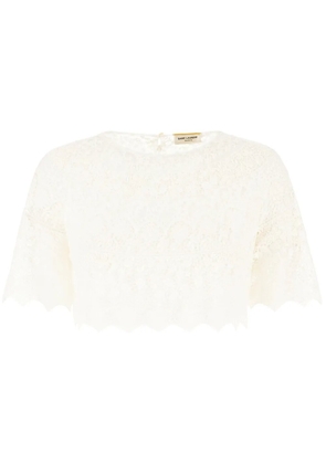Saint Laurent lace blouse - White