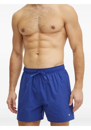 Armani Exchange logo-patch swim shorts - Blue