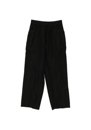 Comme des Garçons Homme drawstring elasticated-waist trousers - Black