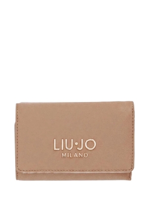LIU JO logo-appliqué wallet - Neutrals