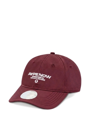 AAPE BY *A BATHING APE® logo-patch baseball cap - Red