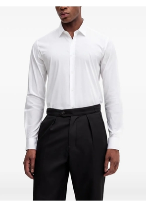 Trussardi logo-embroidery shirt - White