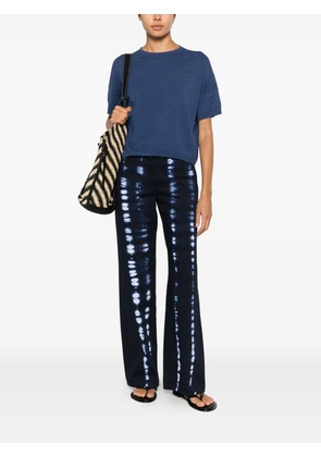 MOMONÌ Olivina tie-dye wide-leg trousers - Blue