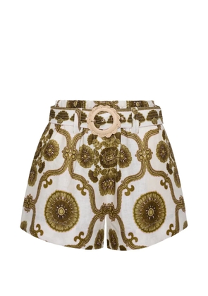 Cara Cara Bosco floral-print shorts - White