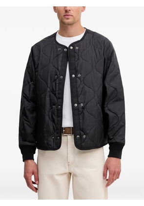 Alpha Industries quilted-finish long-sleeve jacket - Black