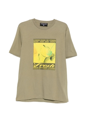 Iceberg graphic-print cotton T-shirt - Green