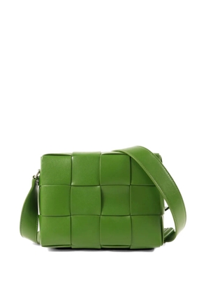 Bottega Veneta Pre-Owned small Cassette Intrecciato leather shoulder bag - Green