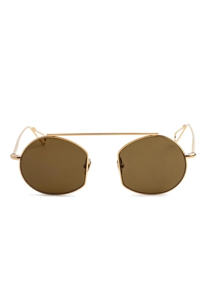 Ahlem round-frame sunglasses - Gold