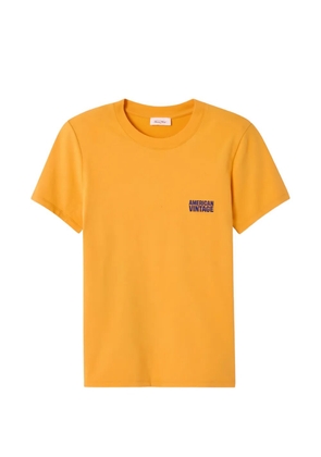 American Vintage logo-print short-sleeve T-shirt - Orange