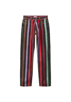 Versace striped straight jeans - Blue