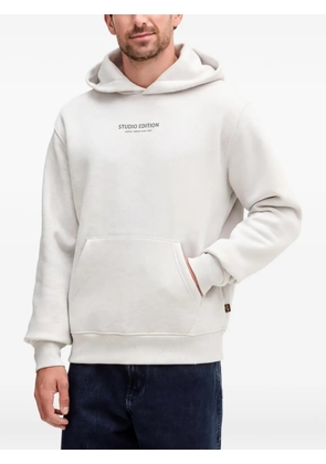 Alpha Industries graphic-print hoodie - Grey