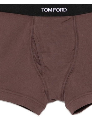 TOM FORD logo-waistband boxer briefs - Brown