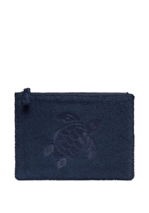 Vilebrequin turtle-embroidered beach bag - Blue