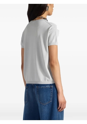 Liviana Conti Dollie short-sleeved crew-neck T-shirt - Grey
