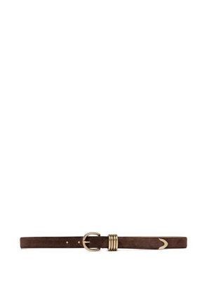 Officine Creative suede buckle-fastening belt - Brown