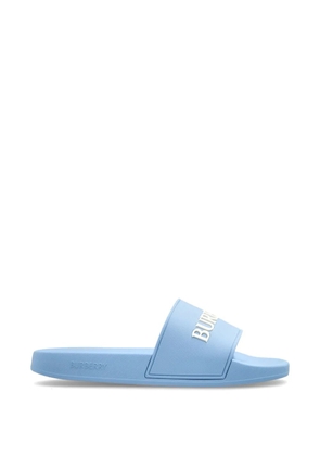 Burberry furley logo-embossed sandals - Blue