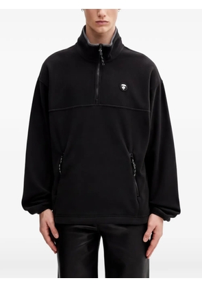 AAPE BY *A BATHING APE® zip-up logo-detail sweatshirt - Black