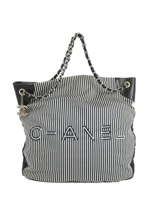 CHANEL Pre-Owned quilted logo-detail tote bag - Black