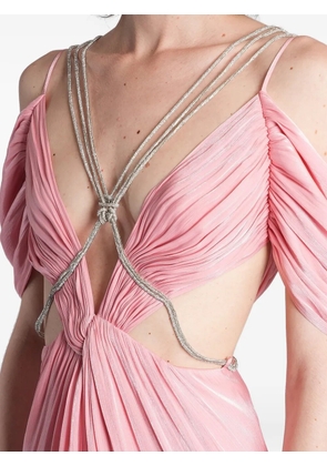 Costarellos Calina cut-out maxi dress - Pink