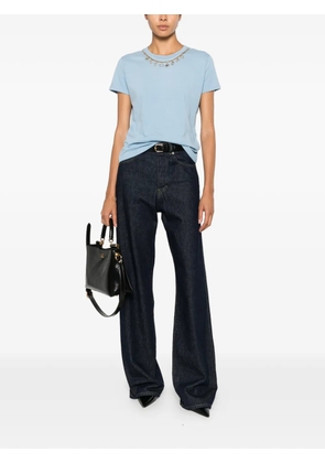 Elisabetta Franchi charm-embellished T-shirt - Blue