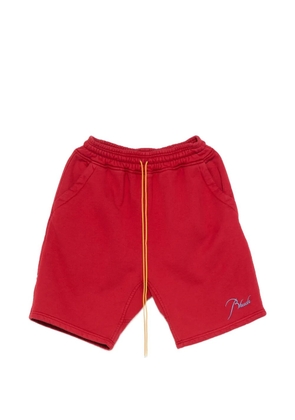 RHUDE logo-embroidered drawstring shorts