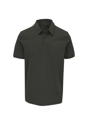 BOGNER Timo pique-weave logo-patch polo shirt - Green