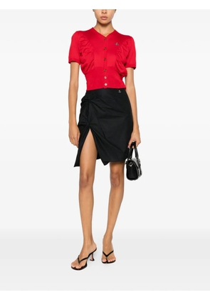 Vivienne Westwood ruched asymmetric mini skirt - Black