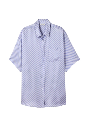 American Vintage Bovalow striped short-sleeve shirt - Purple