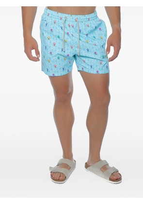 MC2 Saint Barth jellyfish-print drawstring swim shorts - Blue