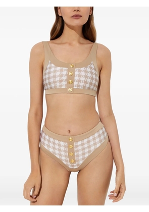Beach Riot button-embellishment bikini top - Neutrals