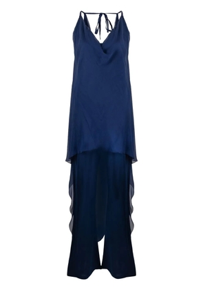 Alberta Ferretti sleeveless layered jumpsuit - Blue