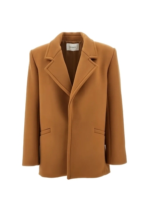 Saint Laurent notched-lapel jacket - Brown