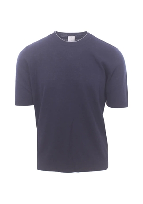 Eleventy contrast-trim T-shirt - Blue
