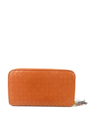 Bottega Veneta Pre-Owned Intrecciato leather wallet - Orange