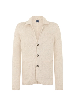 Fedeli button-up knit cardigan - Neutrals