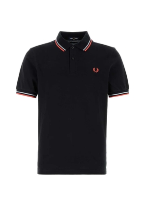Fred Perry twin-tipped piqué polo shirt - Black