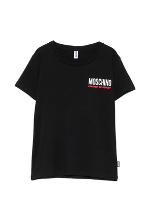Moschino logo-print cotton T-shirt - Black