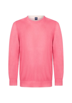 Fedeli crew-neck long-sleeve sweater - Pink