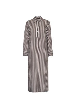 Robert Friedman striped maxi dress - Brown