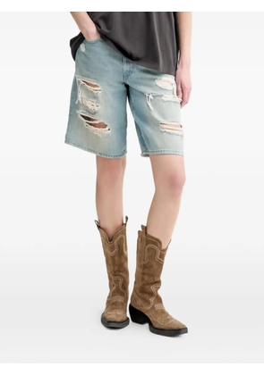 Levi's ripped-effect shorts - Blue