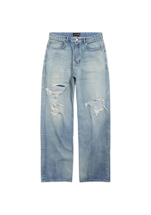 Balenciaga ripped-detail jeans - Blue