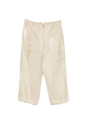 Rundholz rivet-detail hemp trousers - Neutrals