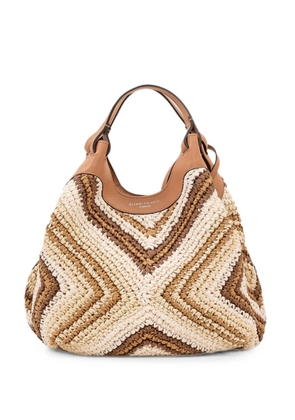 GIANNI CHIARINI small Dua woven tote bag - Neutrals
