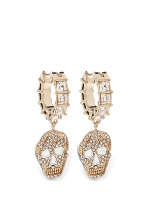 Alexander McQueen crystal-embellished earrings - Gold